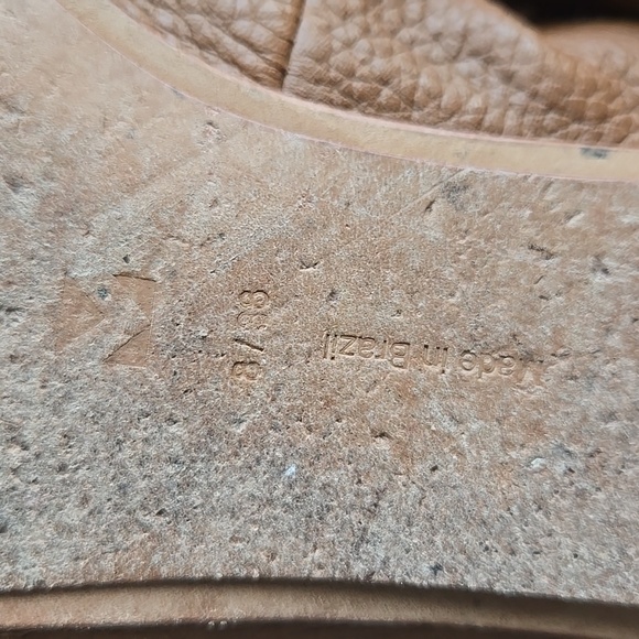 TAN LEATHER FLATS BY MERCEDES CASTILLO SIZE 8 Comfort Minimalist - Picture 6 of 6